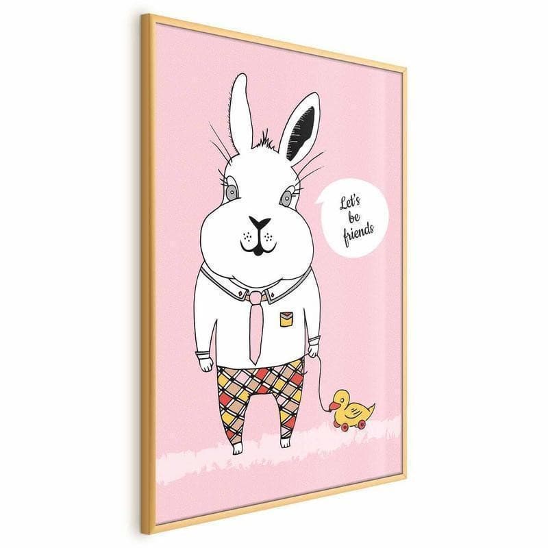 Poster - Rabbits Friend in Poster e stampe Collezione Casa - Trebisacce, commercioVirtuoso.it