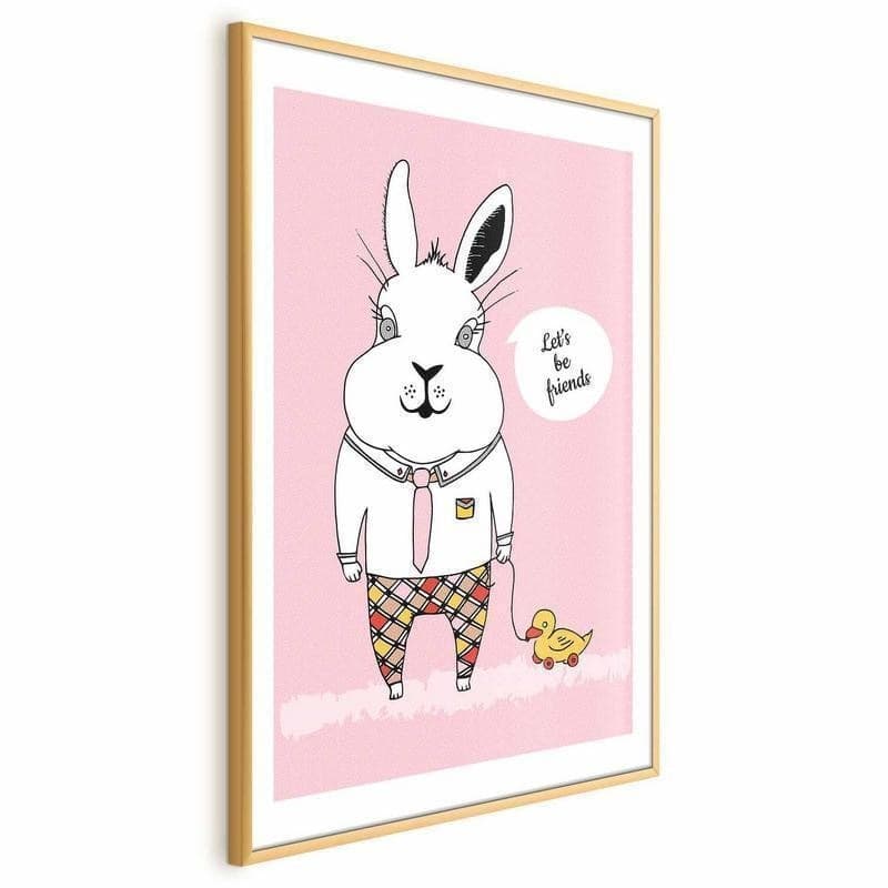 Poster - Rabbits Friend in Poster e stampe Collezione Casa - Trebisacce, commercioVirtuoso.it
