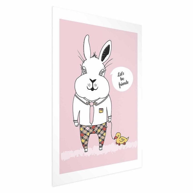 Poster - Rabbits Friend in Poster e stampe Collezione Casa - Trebisacce, commercioVirtuoso.it
