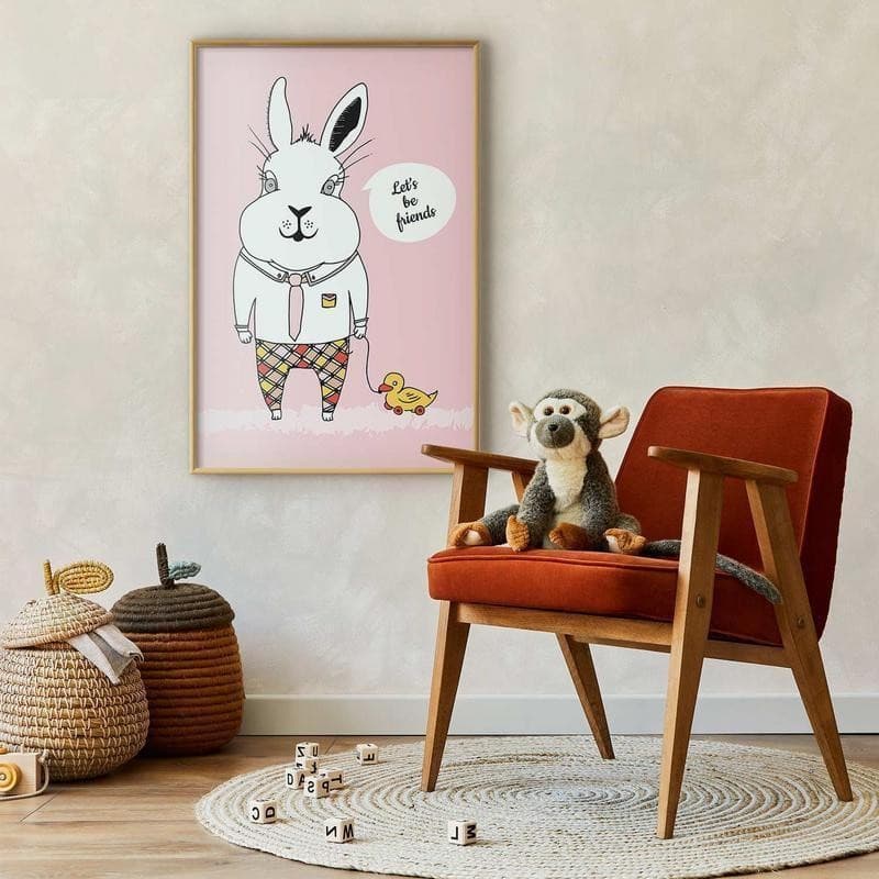 Poster - Rabbits Friend in Poster e stampe Collezione Casa - Trebisacce, commercioVirtuoso.it