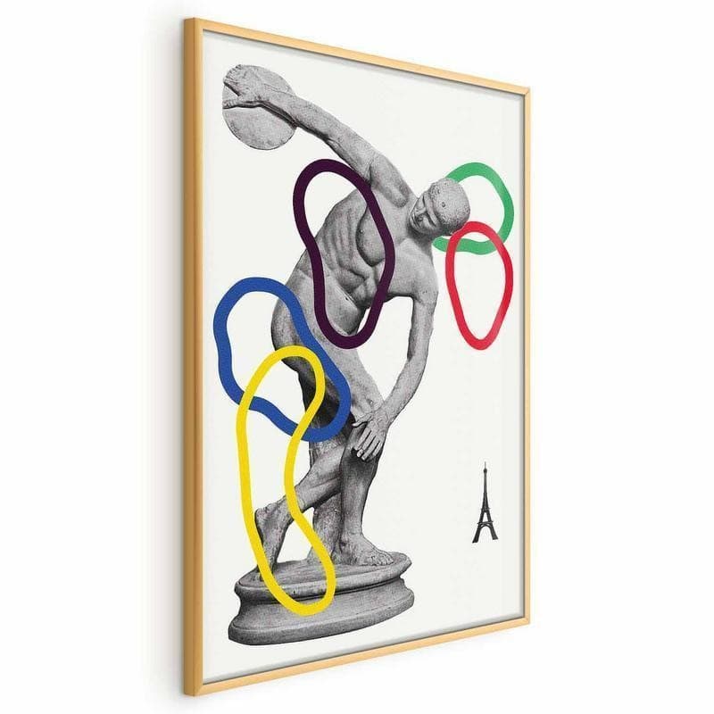Poster - Collage Graphic - Discus Thrower - Sculpture in Poster e stampe Collezione Casa - Trebisacce, commercioVirtuoso.it