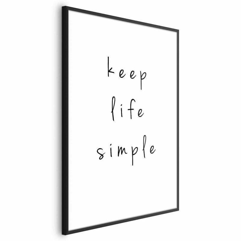 Poster - Keep Life Simple in Poster e stampe Collezione Casa - Trebisacce, commercioVirtuoso.it