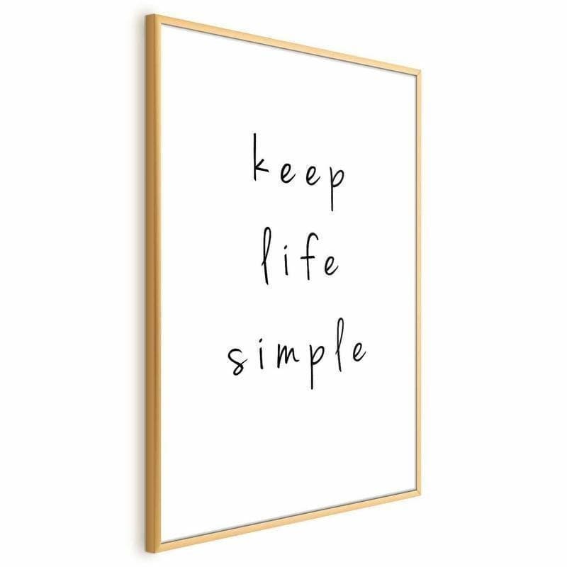 Poster - Keep Life Simple in Poster e stampe Collezione Casa - Trebisacce, commercioVirtuoso.it