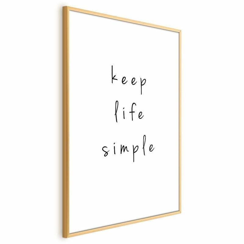 Poster - Keep Life Simple in Poster e stampe Collezione Casa - Trebisacce, commercioVirtuoso.it