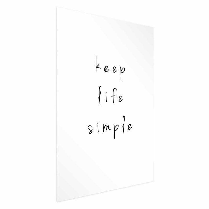 Poster - Keep Life Simple in Poster e stampe Collezione Casa - Trebisacce, commercioVirtuoso.it