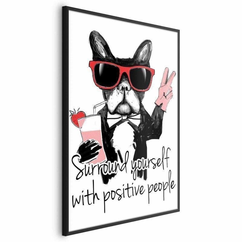 Poster - Surround Yourself with Positive People in Targhe e cartelli Collezione Casa - Trebisacce, commercioVirtuoso.it
