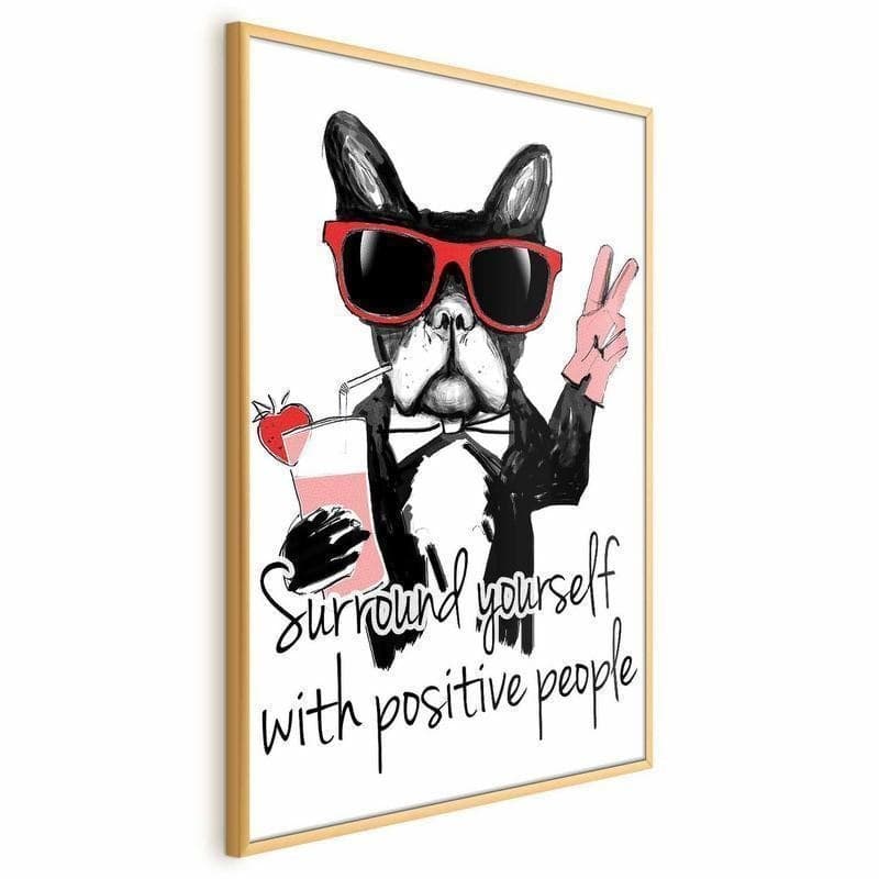 Poster - Surround Yourself with Positive People in Targhe e cartelli Collezione Casa - Trebisacce, commercioVirtuoso.it