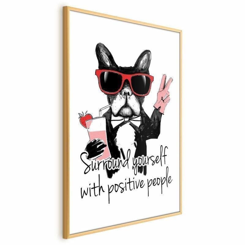 Poster - Surround Yourself with Positive People in Targhe e cartelli Collezione Casa - Trebisacce, commercioVirtuoso.it