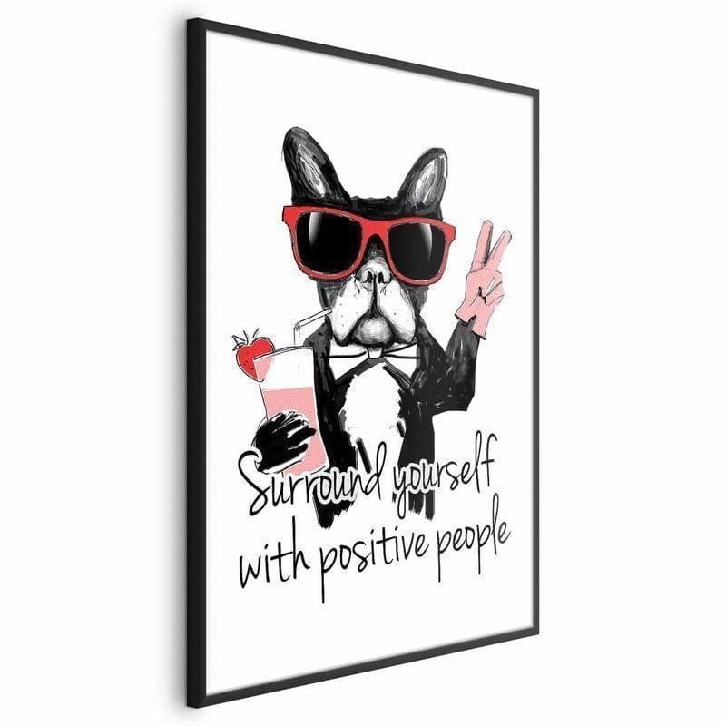 Poster - Surround Yourself with Positive People in Targhe e cartelli Collezione Casa - Trebisacce, commercioVirtuoso.it