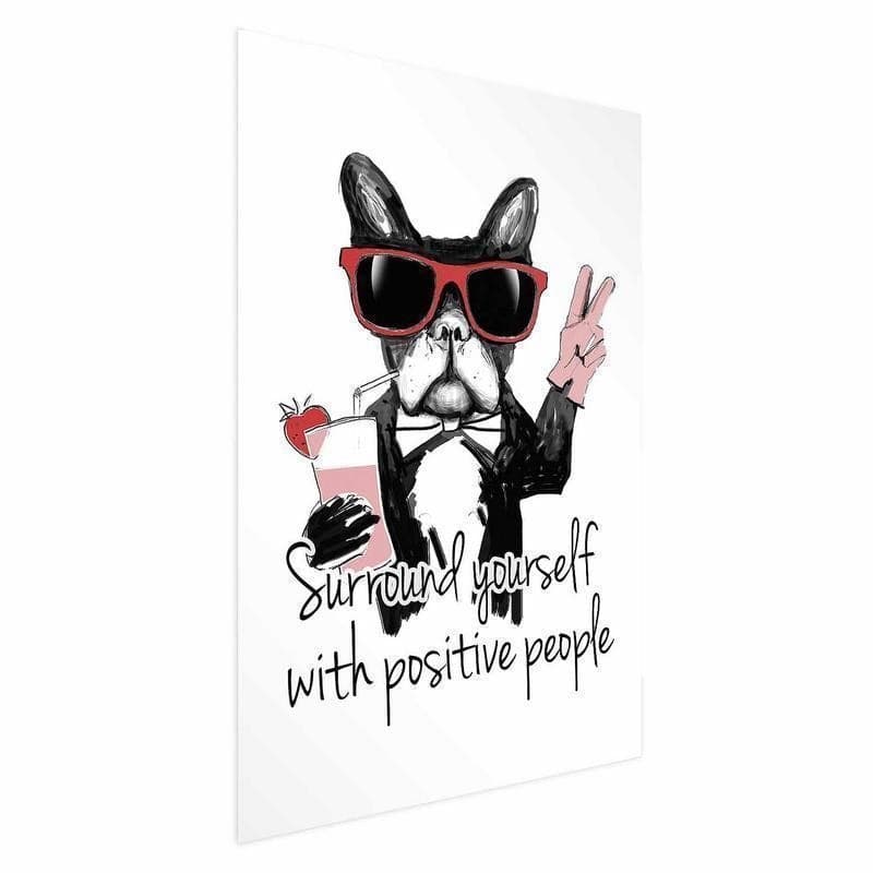 Poster - Surround Yourself with Positive People in Targhe e cartelli Collezione Casa - Trebisacce, commercioVirtuoso.it