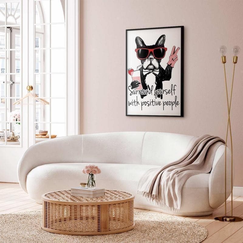Poster - Surround Yourself with Positive People in Targhe e cartelli Collezione Casa - Trebisacce, commercioVirtuoso.it