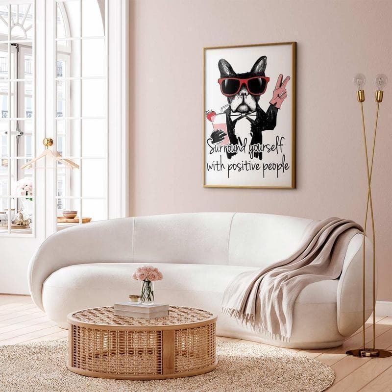 Poster - Surround Yourself with Positive People in Targhe e cartelli Collezione Casa - Trebisacce, commercioVirtuoso.it