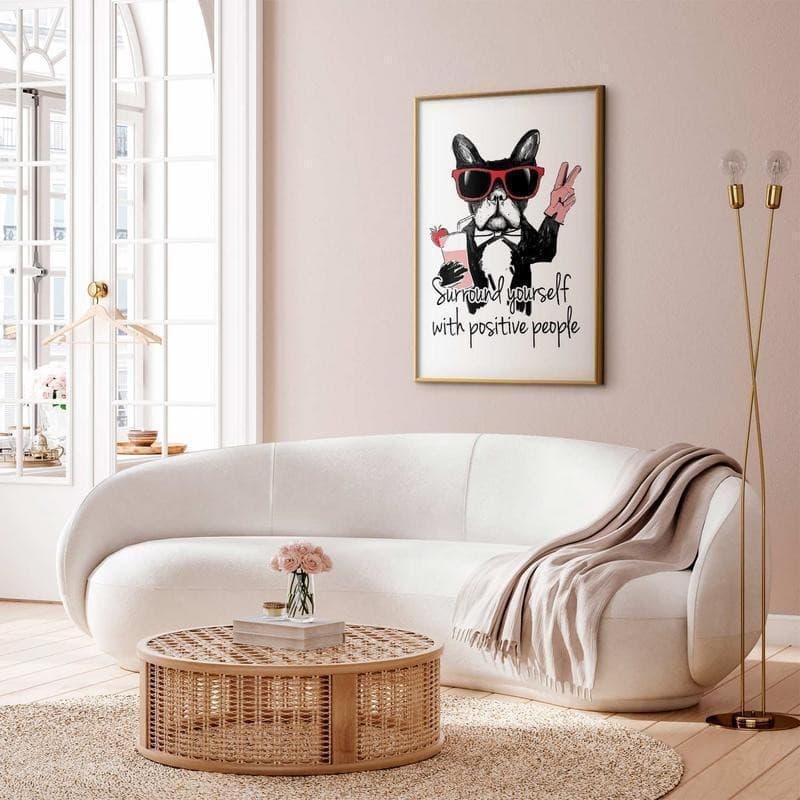 Poster - Surround Yourself with Positive People in Targhe e cartelli Collezione Casa - Trebisacce, commercioVirtuoso.it