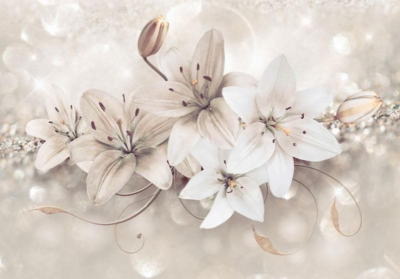 Fotomurale Diamond Lilies in Carta da parati Collezione Casa - Trebisacce, commercioVirtuoso.it