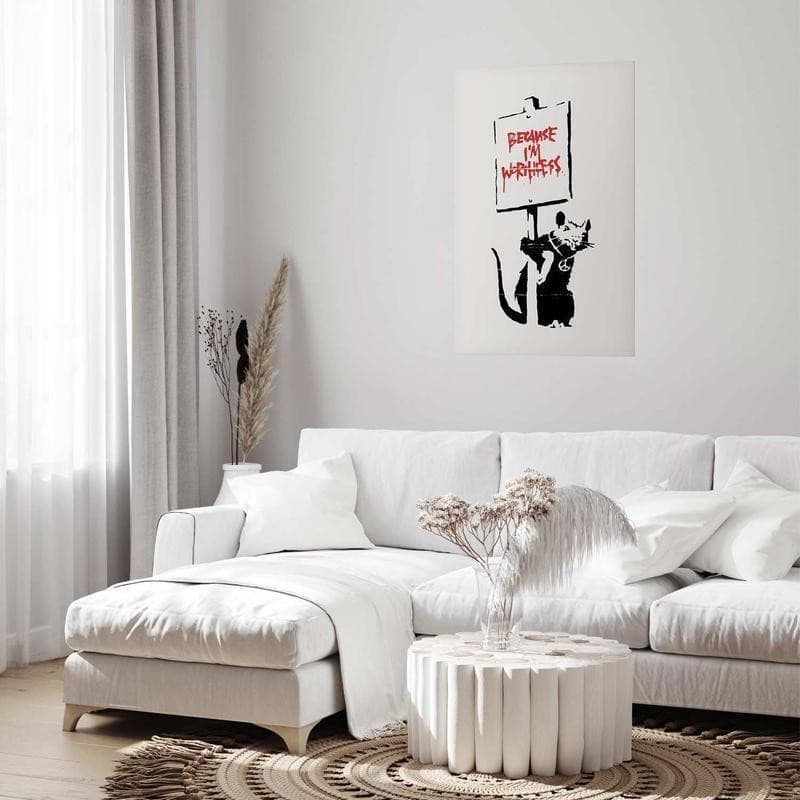 Poster - Because Im Worthless in Poster e stampe Collezione Casa - Trebisacce, commercioVirtuoso.it