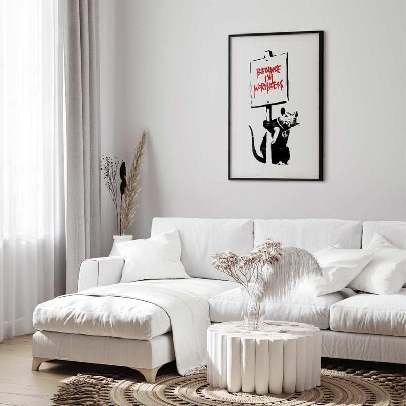 Poster - Because Im Worthless in Poster e stampe Collezione Casa - Trebisacce, commercioVirtuoso.it