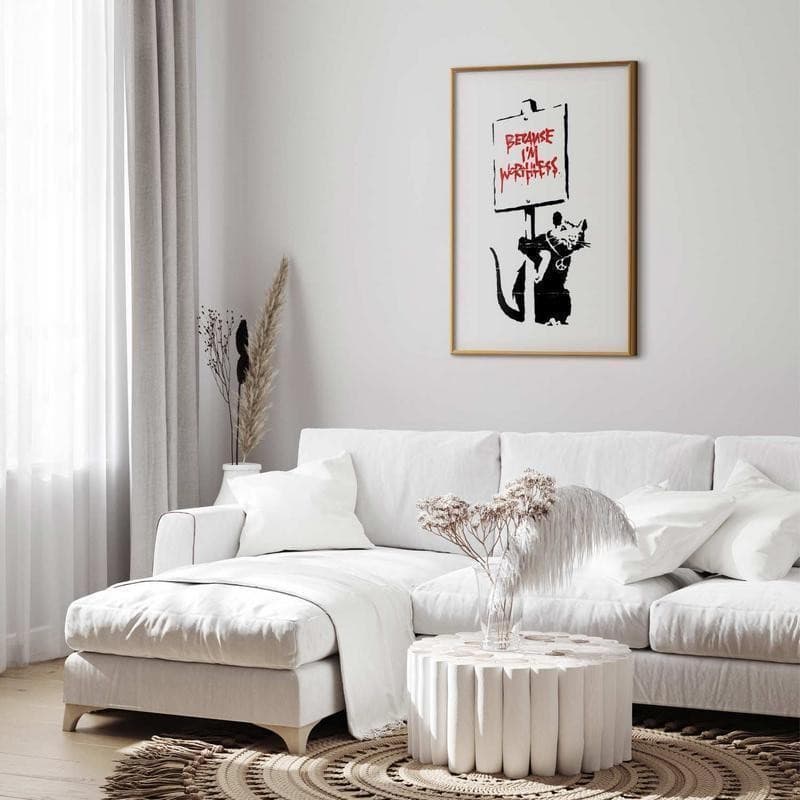 Poster - Because Im Worthless in Poster e stampe Collezione Casa - Trebisacce, commercioVirtuoso.it