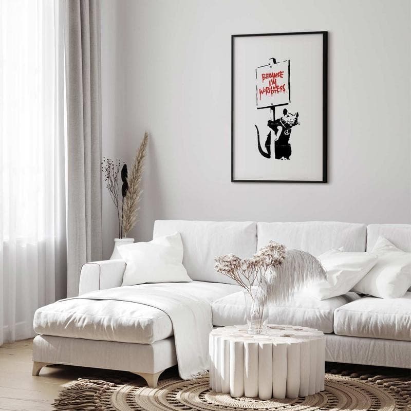 Poster - Because Im Worthless in Poster e stampe Collezione Casa - Trebisacce, commercioVirtuoso.it