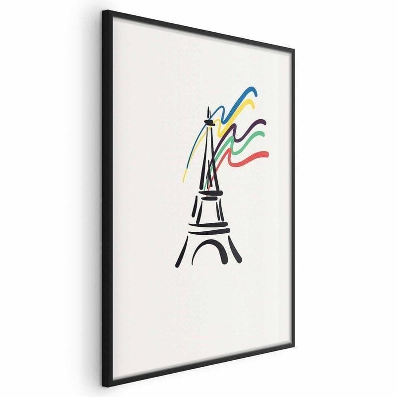 Poster - Eiffel Tower and Colors in Poster e stampe Collezione Casa - Trebisacce, commercioVirtuoso.it