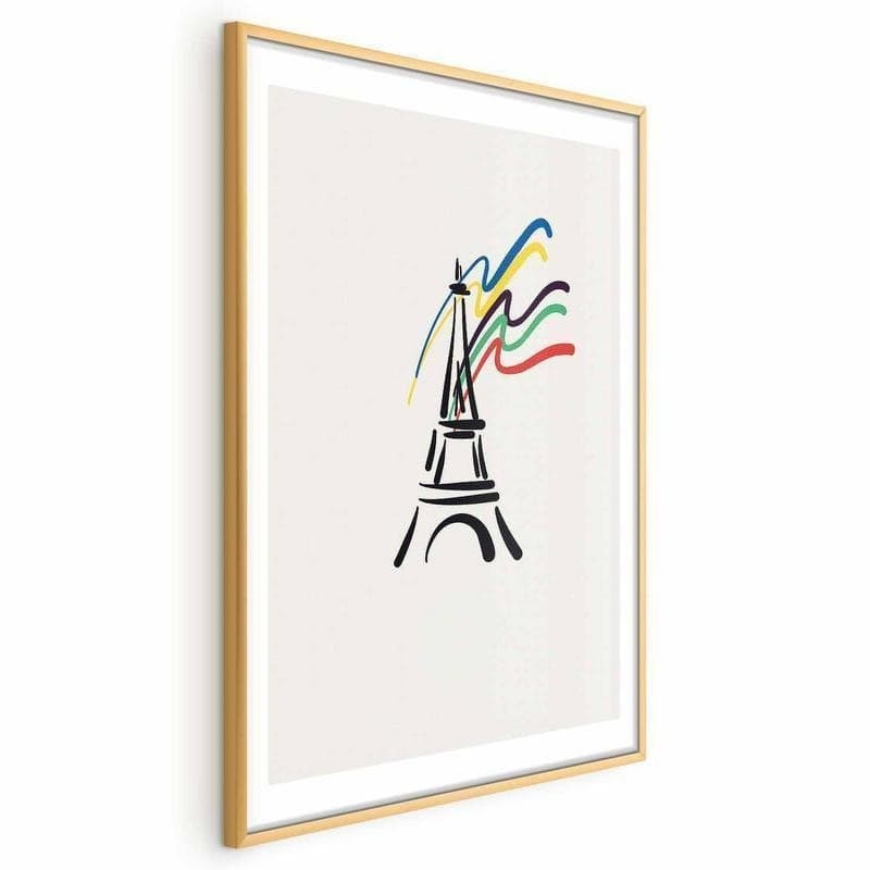 Poster - Eiffel Tower and Colors in Poster e stampe Collezione Casa - Trebisacce, commercioVirtuoso.it