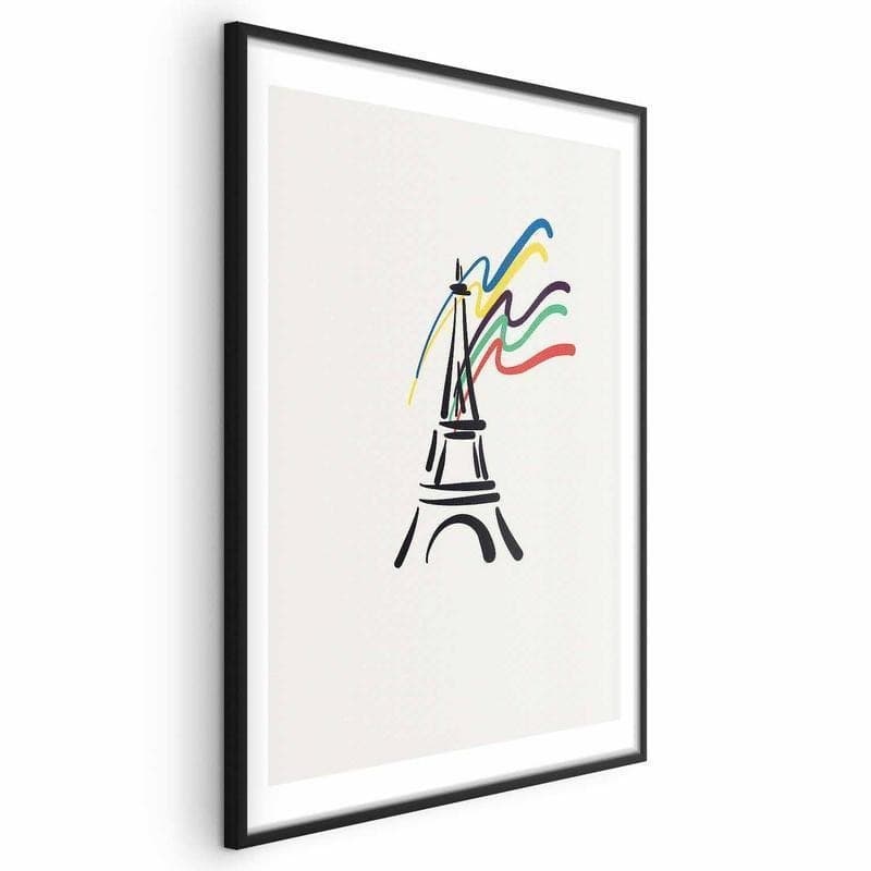 Poster - Eiffel Tower and Colors in Poster e stampe Collezione Casa - Trebisacce, commercioVirtuoso.it