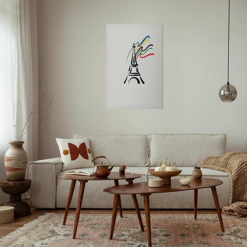 Poster - Eiffel Tower and Colors in Poster e stampe Collezione Casa - Trebisacce, commercioVirtuoso.it
