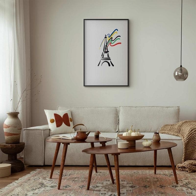 Poster - Eiffel Tower and Colors in Poster e stampe Collezione Casa - Trebisacce, commercioVirtuoso.it