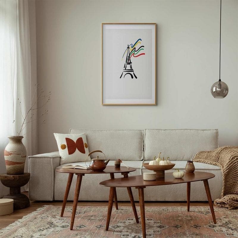 Poster - Eiffel Tower and Colors in Poster e stampe Collezione Casa - Trebisacce, commercioVirtuoso.it