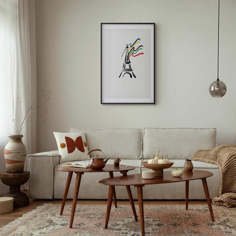 Poster - Eiffel Tower and Colors in Poster e stampe Collezione Casa - Trebisacce, commercioVirtuoso.it