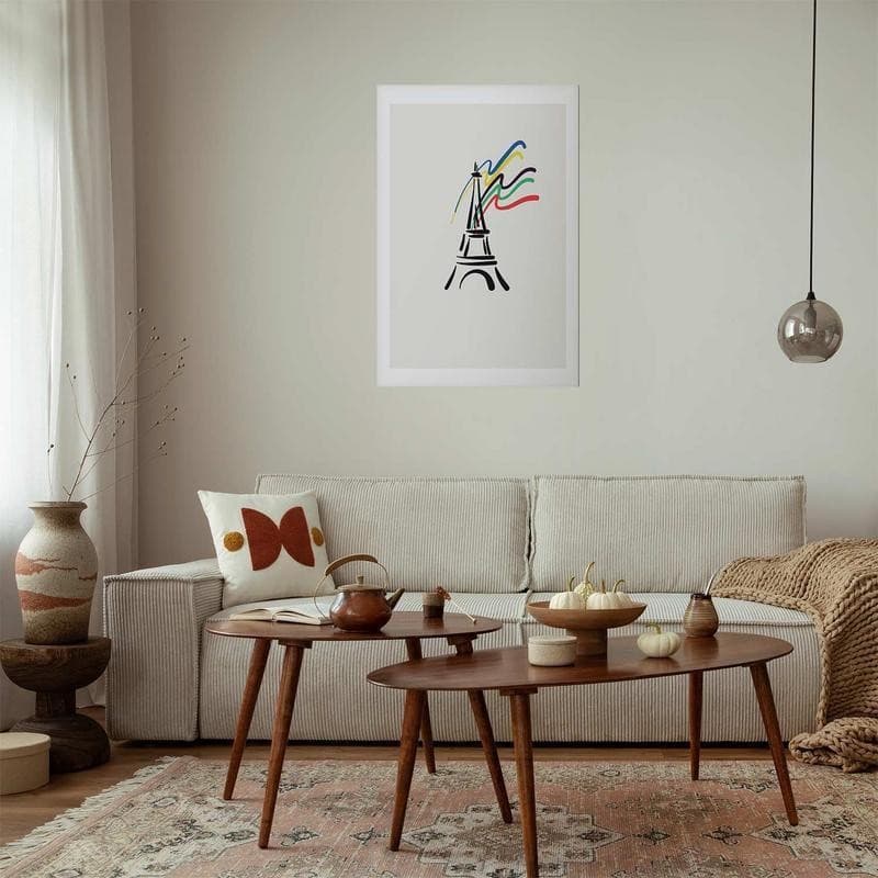 Poster - Eiffel Tower and Colors in Poster e stampe Collezione Casa - Trebisacce, commercioVirtuoso.it
