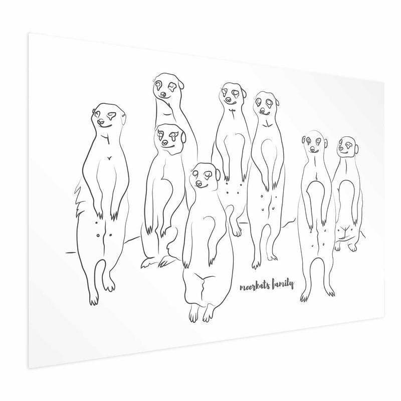Poster - Meerkat Family in Poster e stampe Collezione Casa - Trebisacce, commercioVirtuoso.it