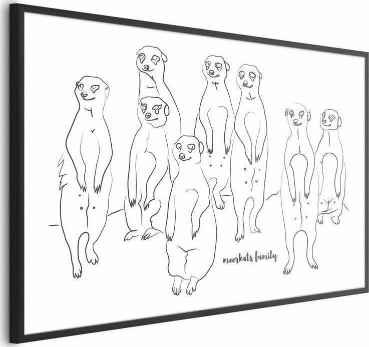 Poster - Meerkat Family in Poster e stampe Collezione Casa - Trebisacce, commercioVirtuoso.it