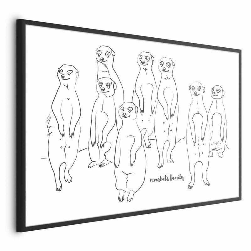 Poster - Meerkat Family in Poster e stampe Collezione Casa - Trebisacce, commercioVirtuoso.it