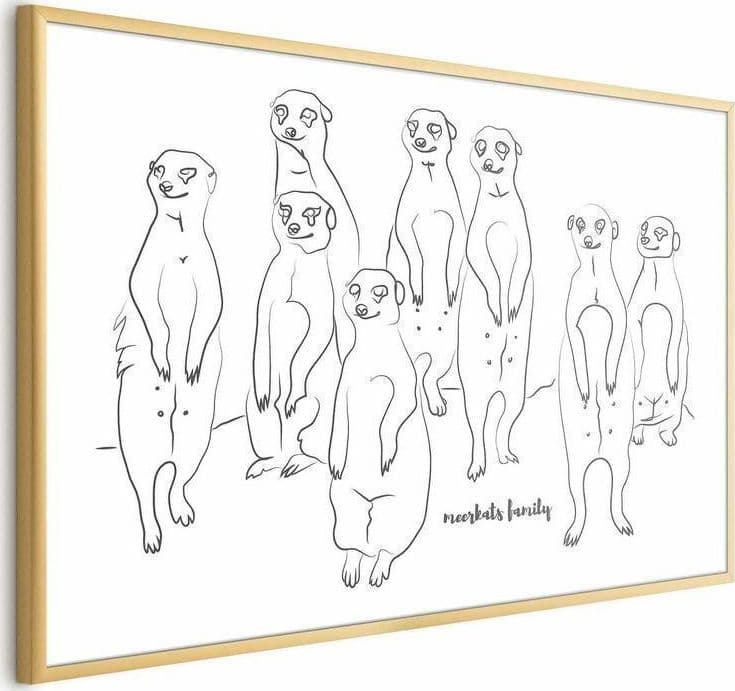 Poster - Meerkat Family in Poster e stampe Collezione Casa - Trebisacce, commercioVirtuoso.it