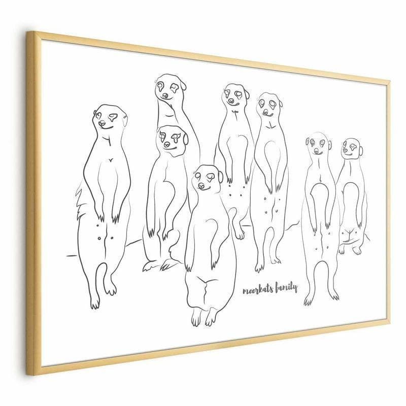 Poster - Meerkat Family in Poster e stampe Collezione Casa - Trebisacce, commercioVirtuoso.it