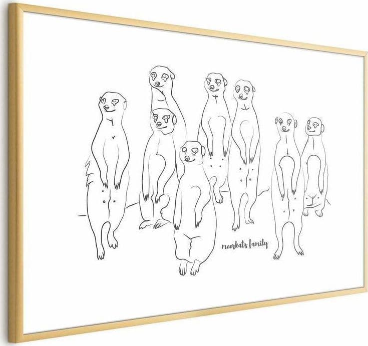Poster - Meerkat Family in Poster e stampe Collezione Casa - Trebisacce, commercioVirtuoso.it