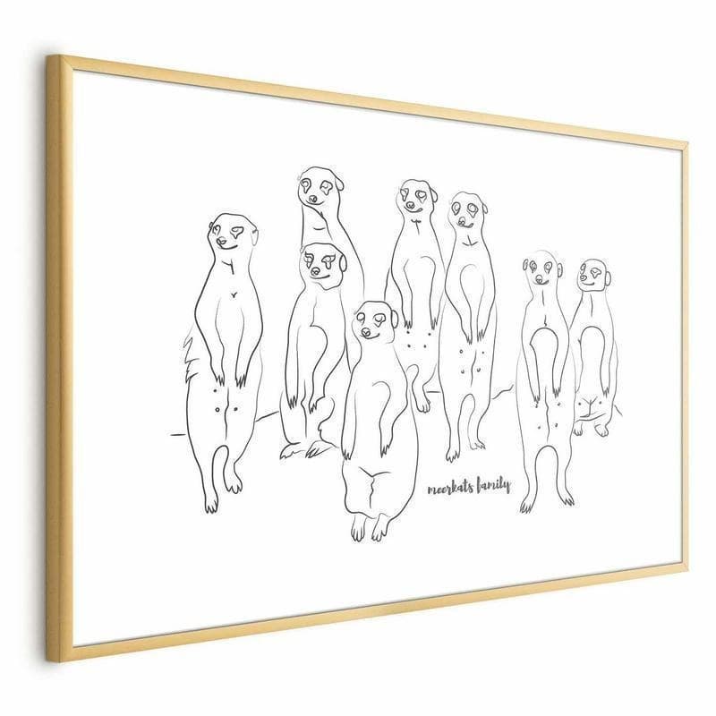 Poster - Meerkat Family in Poster e stampe Collezione Casa - Trebisacce, commercioVirtuoso.it