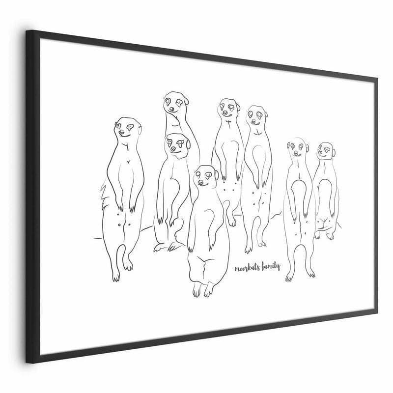 Poster - Meerkat Family in Poster e stampe Collezione Casa - Trebisacce, commercioVirtuoso.it