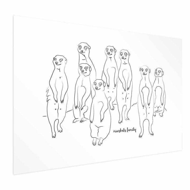Poster - Meerkat Family in Poster e stampe Collezione Casa - Trebisacce, commercioVirtuoso.it