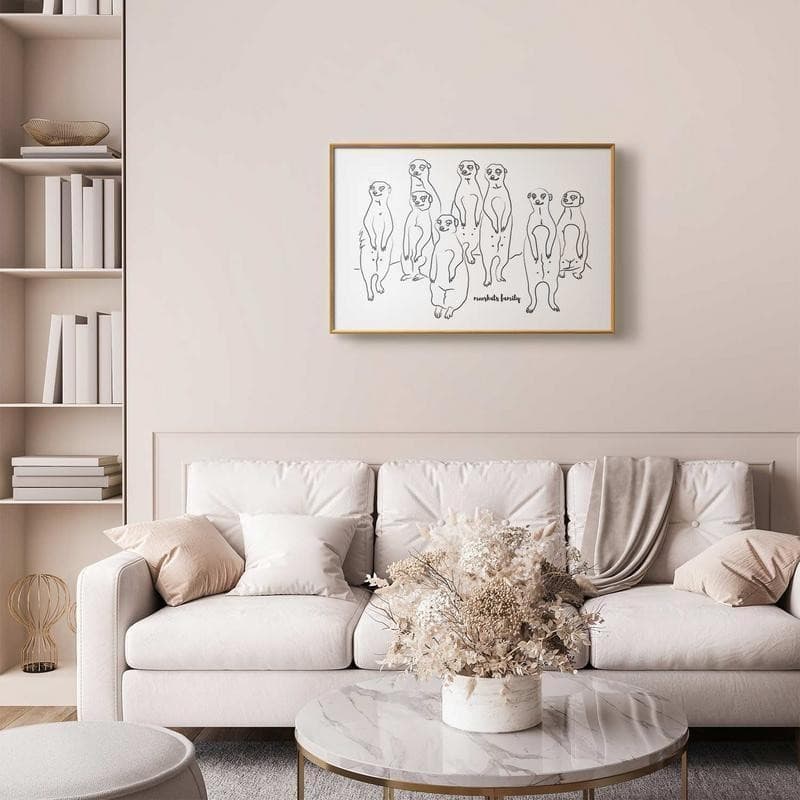 Poster - Meerkat Family in Poster e stampe Collezione Casa - Trebisacce, commercioVirtuoso.it