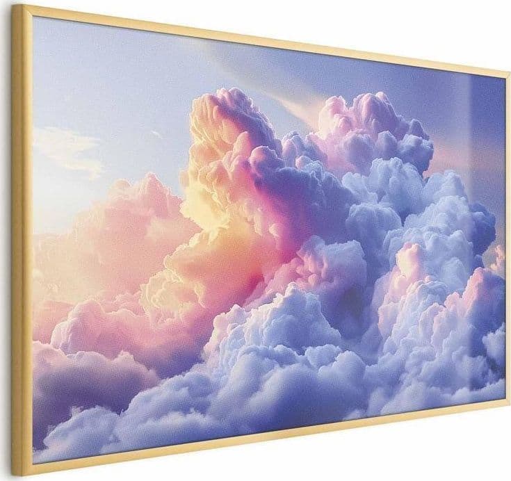 Poster - Clouds Like Painted: Artistic Dawn Brushes Painting the Sky in Poster e stampe Collezione Casa - Trebisacce, commercioVirtuoso.it