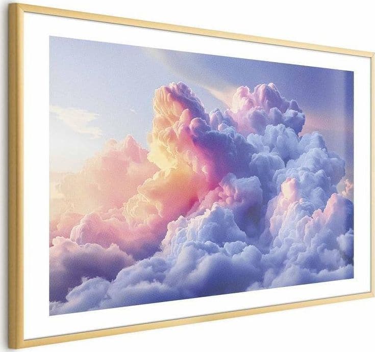 Poster - Clouds Like Painted: Artistic Dawn Brushes Painting the Sky in Poster e stampe Collezione Casa - Trebisacce, commercioVirtuoso.it