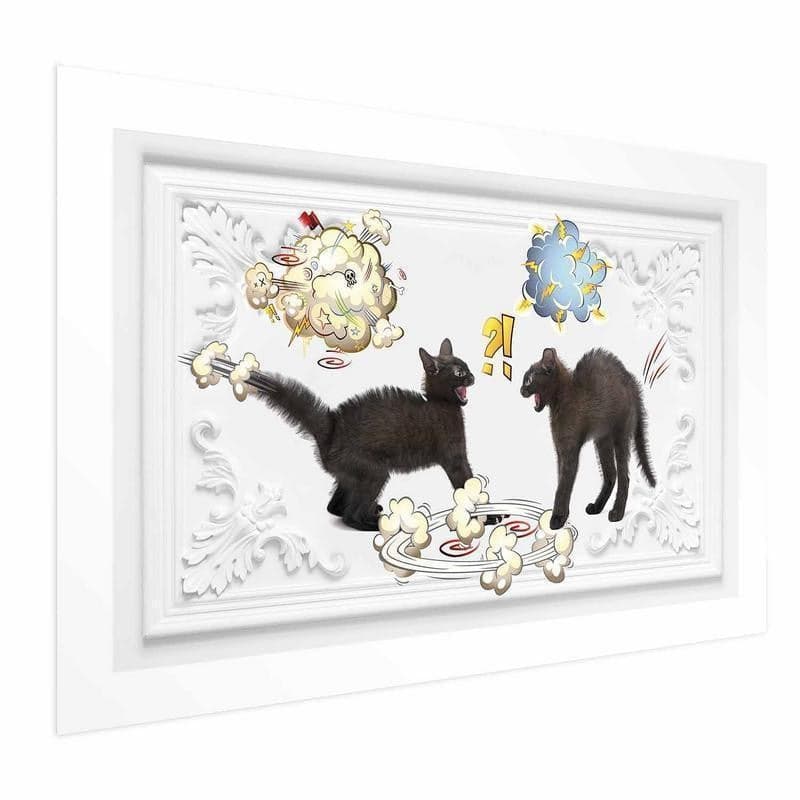 Poster - Cat Fight in Poster e stampe Collezione Casa - Trebisacce, commercioVirtuoso.it