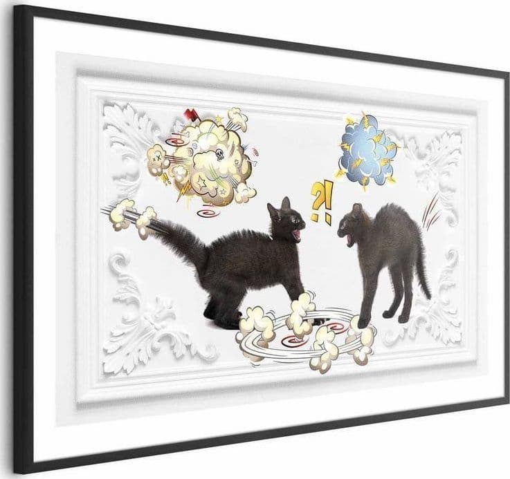 Poster - Cat Fight in Poster e stampe Collezione Casa - Trebisacce, commercioVirtuoso.it
