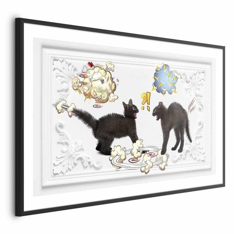Poster - Cat Fight in Poster e stampe Collezione Casa - Trebisacce, commercioVirtuoso.it