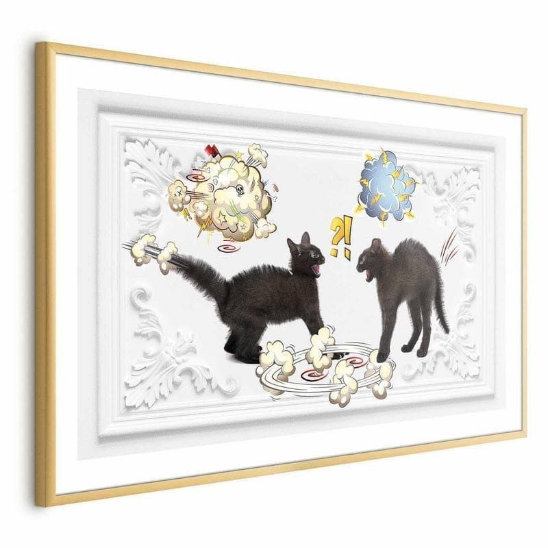 Poster - Cat Fight in Poster e stampe Collezione Casa - Trebisacce, commercioVirtuoso.it