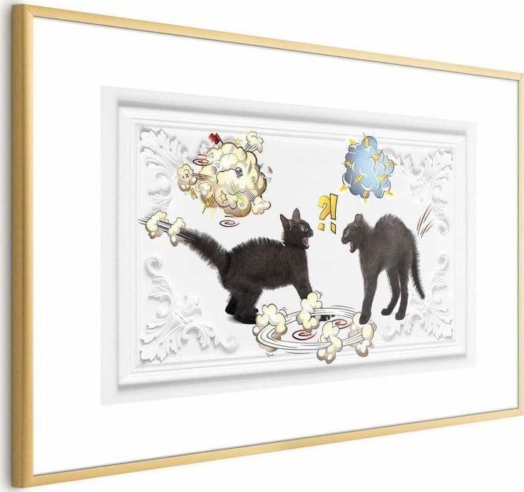 Poster - Cat Fight in Poster e stampe Collezione Casa - Trebisacce, commercioVirtuoso.it