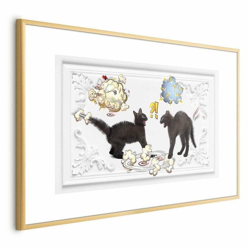 Poster - Cat Fight in Poster e stampe Collezione Casa - Trebisacce, commercioVirtuoso.it