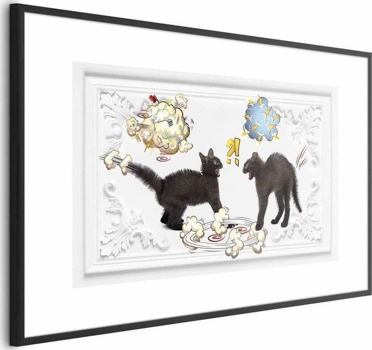 Poster - Cat Fight in Poster e stampe Collezione Casa - Trebisacce, commercioVirtuoso.it