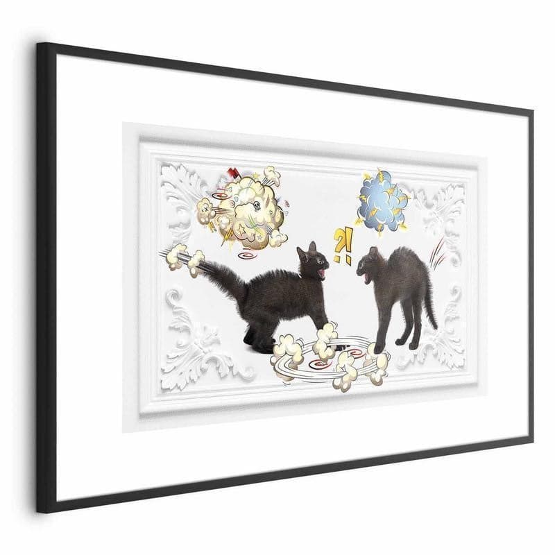 Poster - Cat Fight in Poster e stampe Collezione Casa - Trebisacce, commercioVirtuoso.it